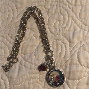 Americana origami owl locket